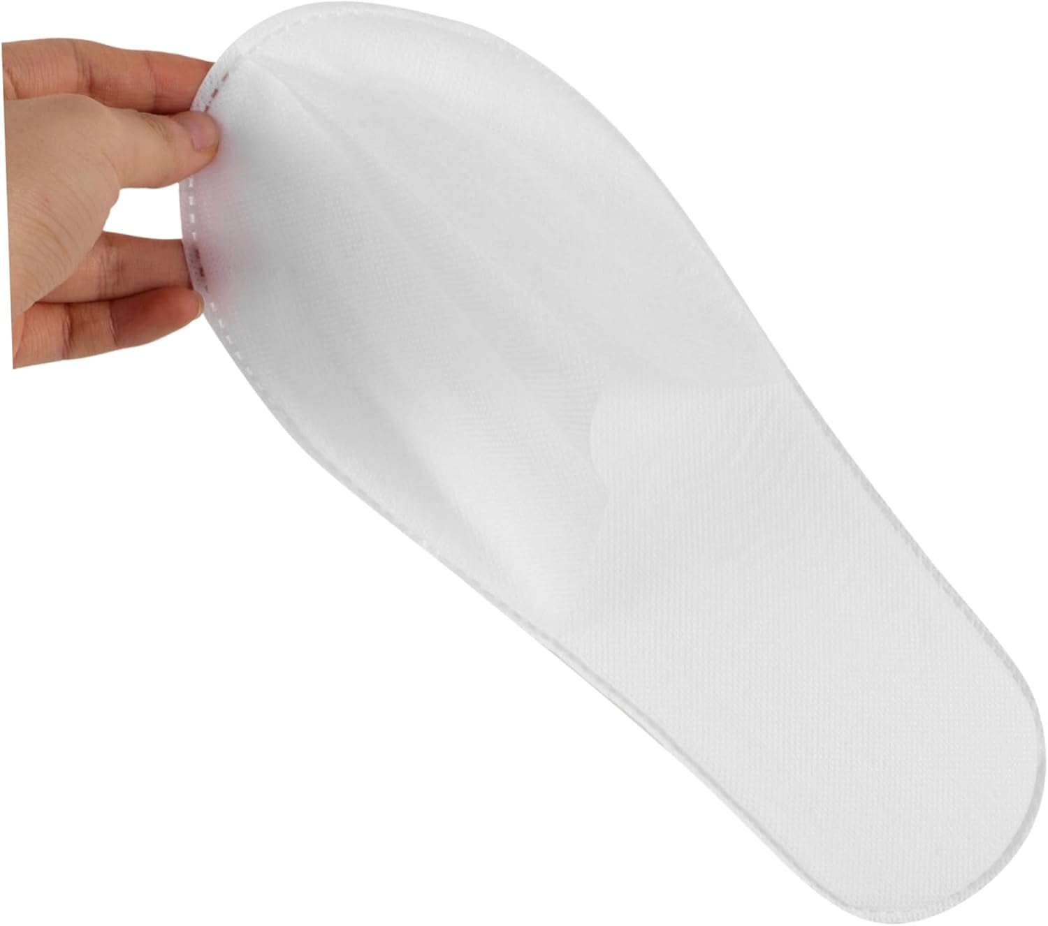 FOMIYES Disposable White Slippers 20 Pairs Unisex Non- Closed Toe Cotton Slippers Breathable Spa for Men Women Hotel Home Guest Massage Travel Salon Plane Party