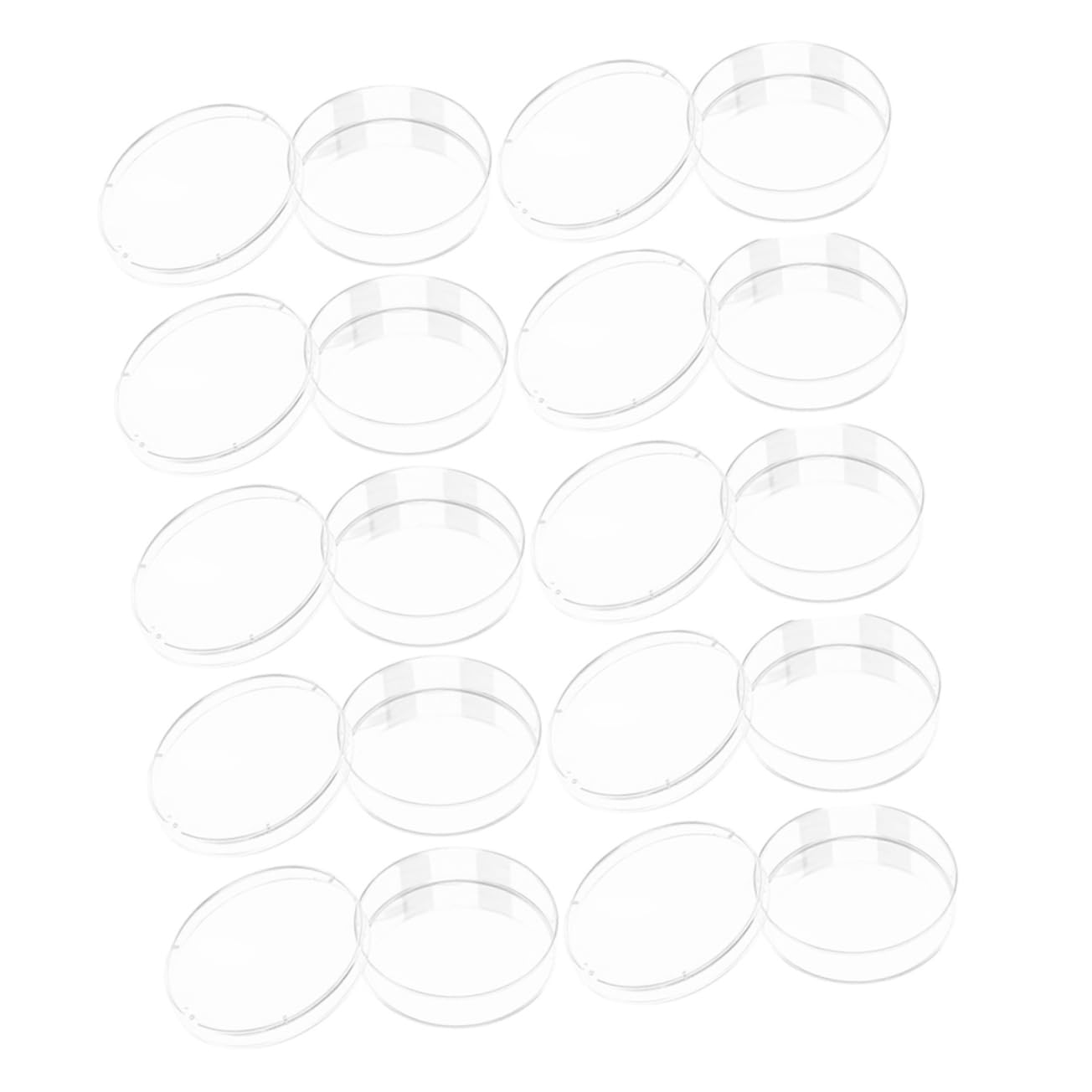 CIYODO Essential 20pcs Plastic Petri Dishes Lids for Cell Culture Tissue Engineering