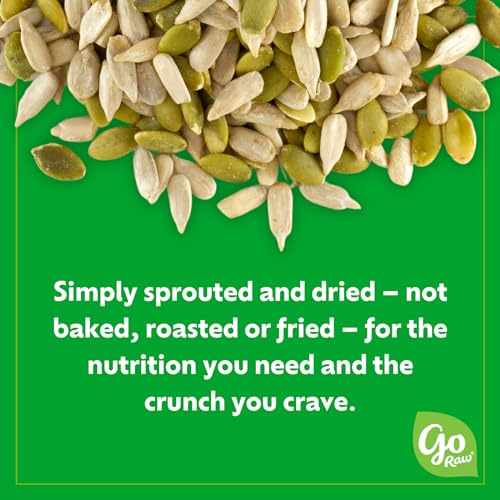 Image of Go Raw Organic Sprouted Pumpkin Seeds, 1 oz, 12 Pack, Sea Salted, Keto, Kosher, Superfood