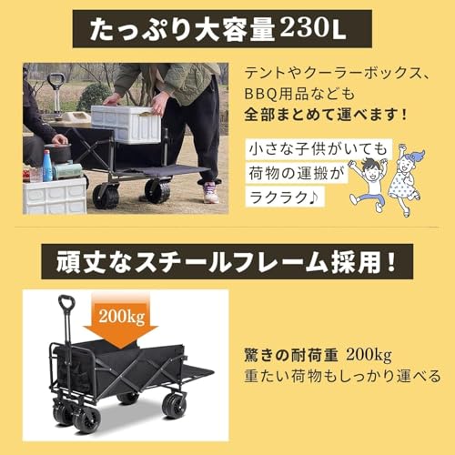 CLIECO キャリーワゴン cw-bk1 の商品画像 8