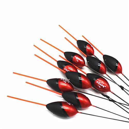 Agape 10pcs/Lot Fishing Float Fishing Bobber Bouyancy OEM Factory Store 210017 Four Sizes(Buoyancy:1.5g)