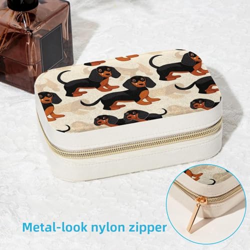 Boîte à bijoux portable teckel : cadeau de demoiselle d'honneur - 7