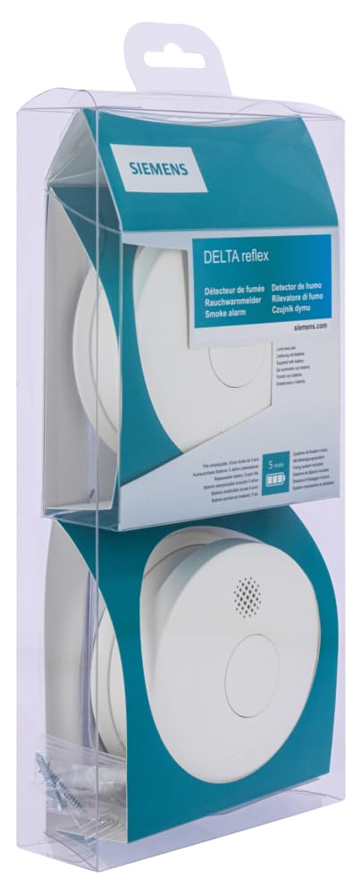 Siemens - Lot De 2 Détecteurs De Fumée 5 Ans - Garantie 3 Ans