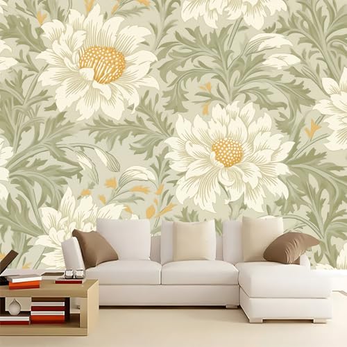 Fotomurales infantiles Elegante tema floral romántico Fotomurales 3D Tv Fondo Pared Moderno Dormitorio Murales Decorativos 250 x 175 cm