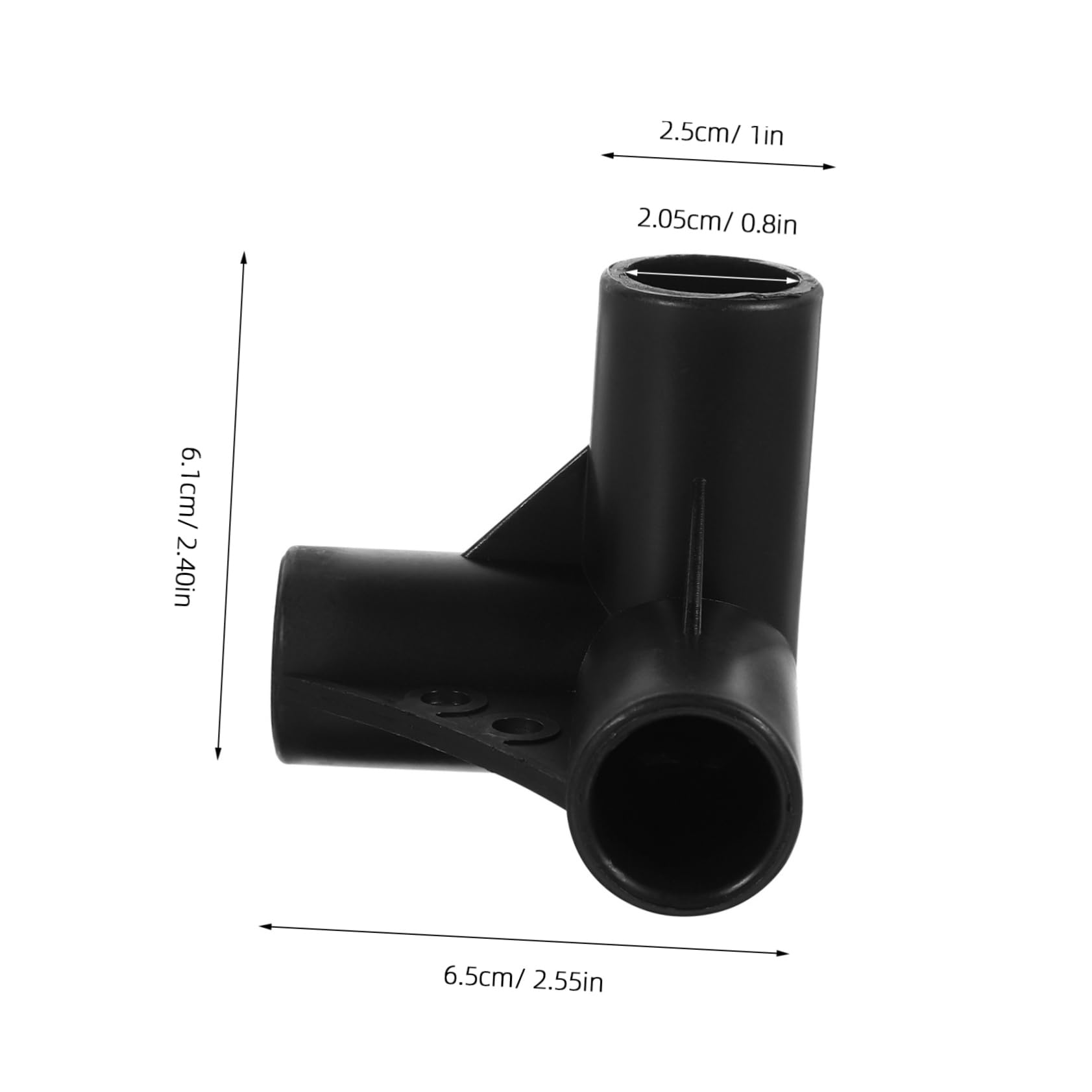 Cabilock Connettori in Plastica da Giardino 20mm 10 Pezzi Supporto e Pergolati Resistente in Pp Nero per Strutture Esterne