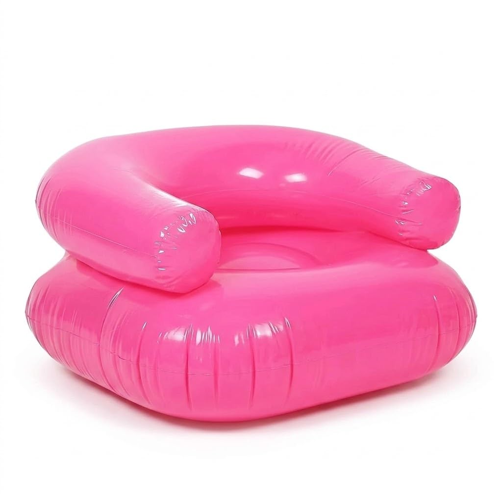 Drumstone Inflatable Chair for Kids Waterproof PVC Air Sofa Foldable Blow Up Lounge Seat for Indoor Outdoor Camping Picnic Playroom Use-image-43