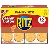 RITZ Peanut Butter Sandwich Crackers, Family Size, 16 - 1.38 oz Packs
