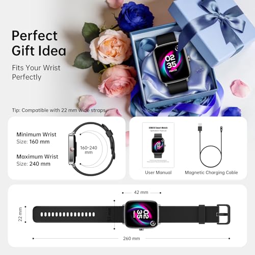 Smart Watch with 2 Bands, 1.85" HD Fitness Tracker with Bluetooth Calls 110+ Sport Modes - image 9