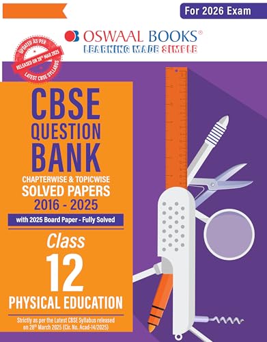 Oswaal CBSE Question Bank Physical Education For Class 12 | Based...