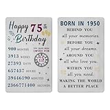 biglietto di auguri per il 75° compleanno per donne e uomini, 1949, regalo di compleanno per 75 anni, per donna e uomo