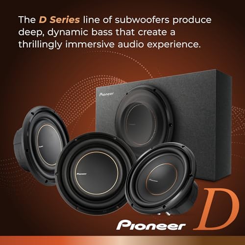 Image of PIONEER D-Series TS-D10LS2 Shallow-Mount 10 inch Subwoofer 1200W Max