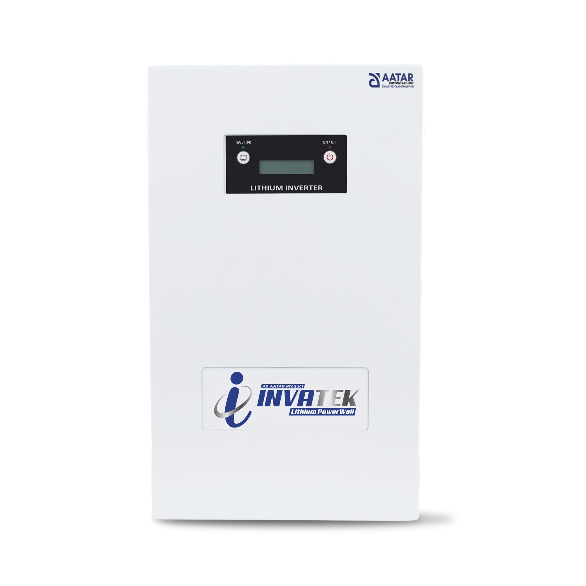 INVATEK 1100VA Lithium Power Inverter with Inbuilt 100Ah Lithium Battery, Pure Sine Wave, Battery Powered, Wall Mountable Home Backup