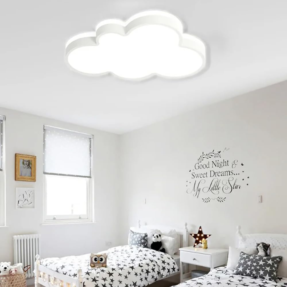 Plafonnier LED nuage dimmable 42W pour régler la lumière de la chambre