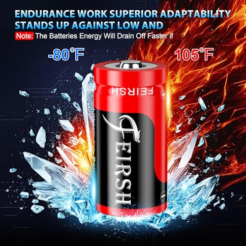 image for Feirsh CR123A Rechargeable Batteries 8 Packs, 3.7V Lithium Rechargeabl