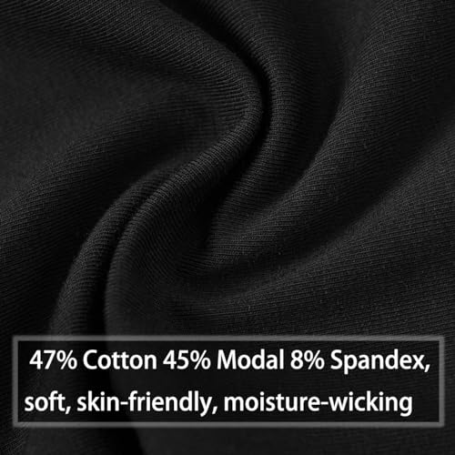 Men's Underwear Boxer Briefs Dual Pouch Trunks Elephant Nose Boxer Briefs for Men Pack2