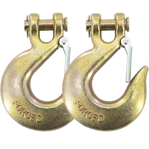 3/8" Clevis Chain Hooks, 2 Pack Heavy Duty Clevis Slip