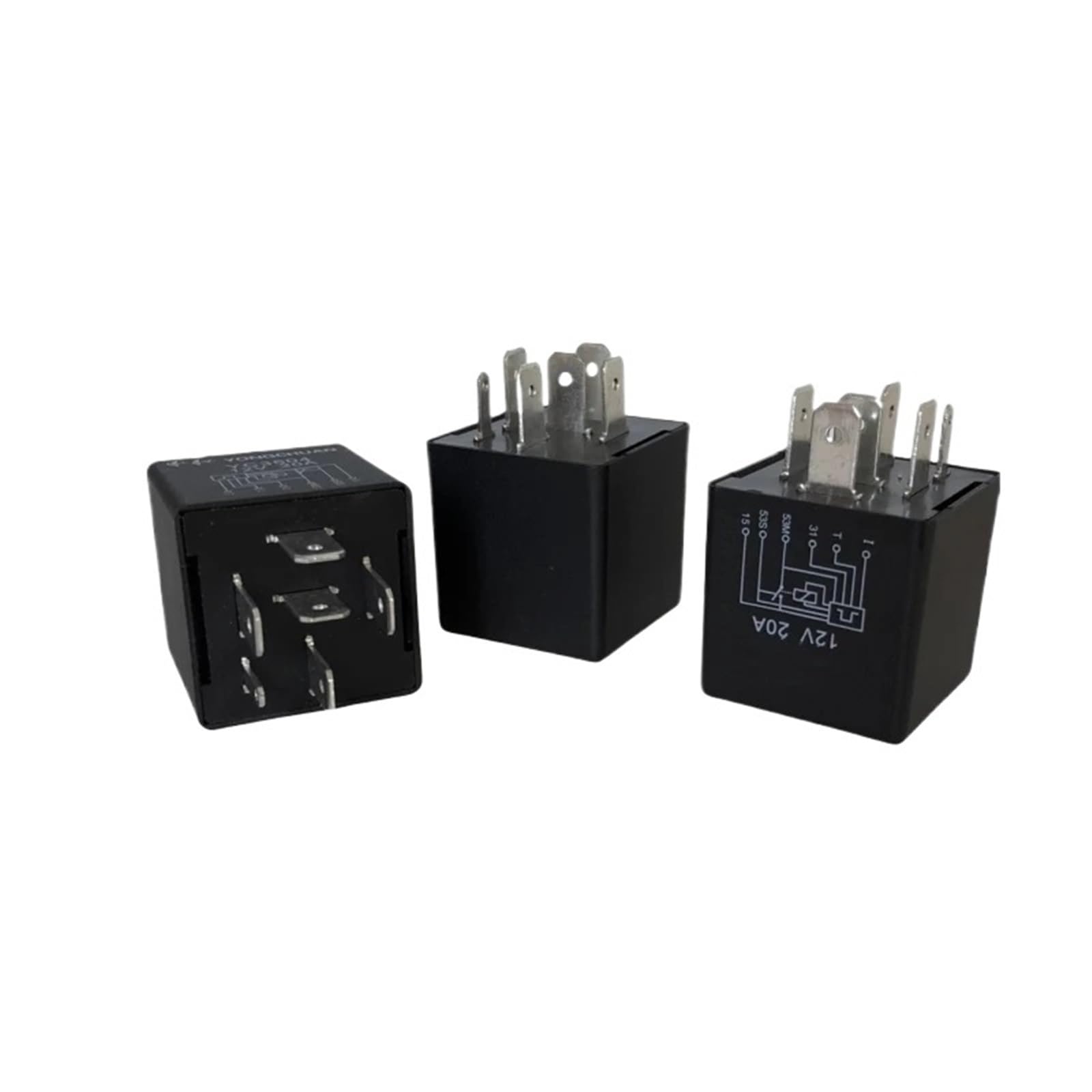 Relais intermittent 6 broches contre les pannes d'essuie-glace de voiture 12V 20A permanent