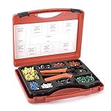AFA Tooling 1,000 Piece Electrical Connector Kit with Wire Crimping Tool and Durable Carry Case, Ferrules Crimp