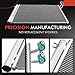A-Premium Engine Coolant Radiator & A/C Condenser Cooling Kit Compatible with BMW 323i 2006-2010, 325i 2006, 325xi 2006, 328i 2007-2012, 328i xDrive 2009-2013, 328xi, 330i, 330xi, 128i, Z4 2-PC Set