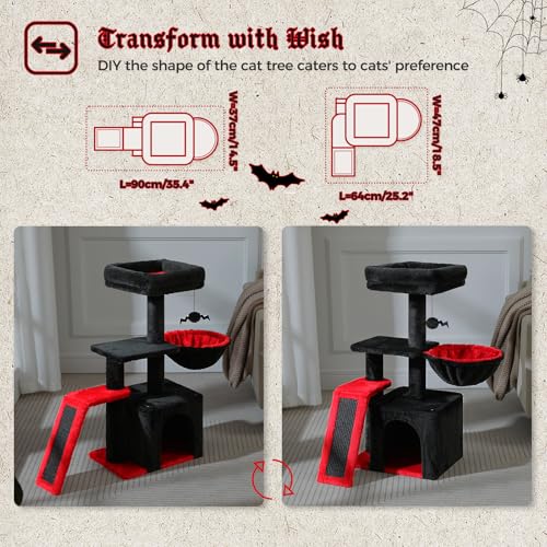 Torre pequeña gótica para gatos PETEPELA de 80 cm miniatura 2