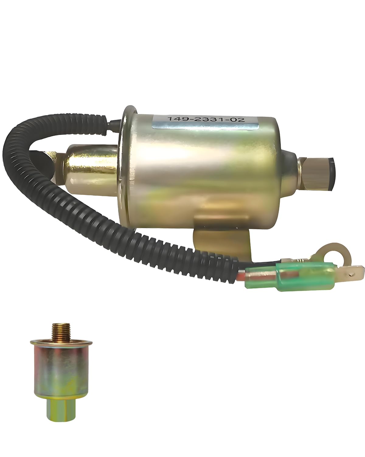12V Electric Fuel Pump with Fuel Filter Compatible with Onan Cummins RV Onan BGE/BGD/KY/J Generator Replacement for E11009 149-2331 149-2333 149-2331-02 A029F891 A047N923
