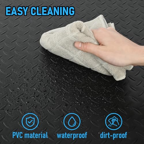 Image of 2 x 3 FT Anti Fatigue Mats Industrial 1 Inch Thick Soft Sponge Ergonomic Mat Durable Heavy Duty Diamond Plate for Standing Non Slip Industrial Grade Floor Mat for Leg & Back Pain (Black)
