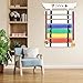 Niciksty 8 Belts Karate Belt Display Rack with Stickers and Medal Hanger, Martial Arts Belt Display Holder for Taekwondo Karate BJJ Jiu Jitsu, Gift for Adults Kids Learners