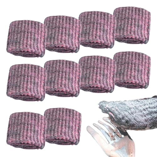 Esponja de lana de acero – Almohadillas de limpieza, esponjas jabonadas | Estropajos de cocina duraderos con acción resistente, ayuda para lavar platos en hogares ocupados, combatir la grasa del horno