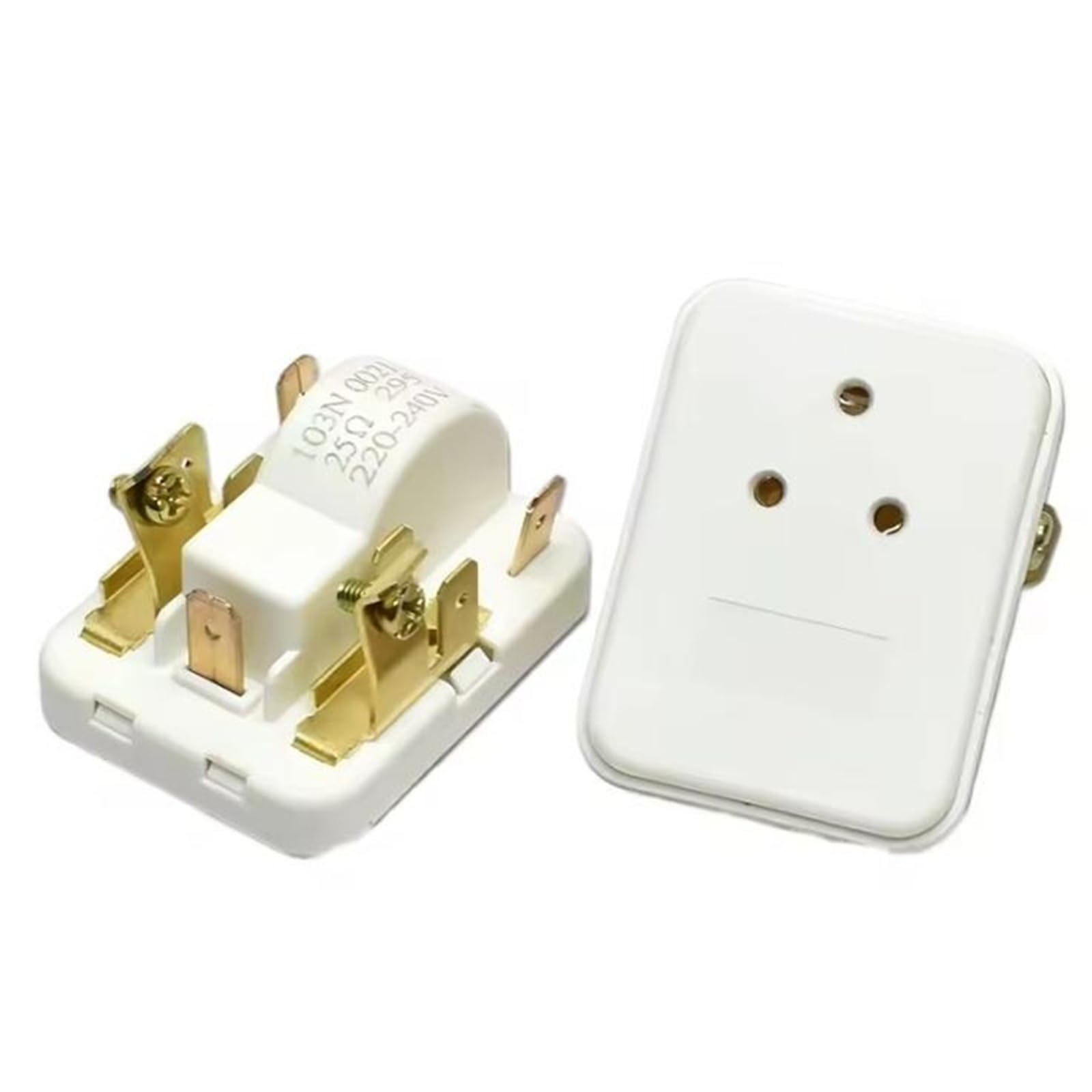 5 Piezas 103N 0021 103N0021 Relé de Arranque PTC for compresor de refrigerador y congelador, 25 ohmios, 220-240 V