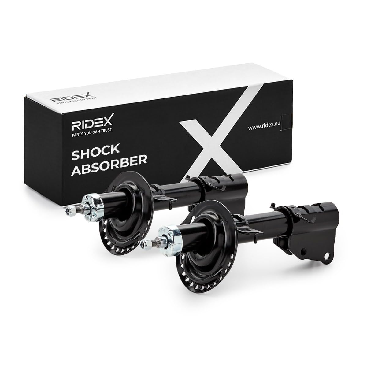 RIDEX 2x Amortisseur Avant Pression d'huile Compatible avec RENAULT Kangoo 2 Express FW, FW0/1 Kangoo 2 / Grand Kangoo KW, KW0/1, MERCEDES-BENZ Citan Van W415 Citan Tourer/Break 415 Citan Mixto W415