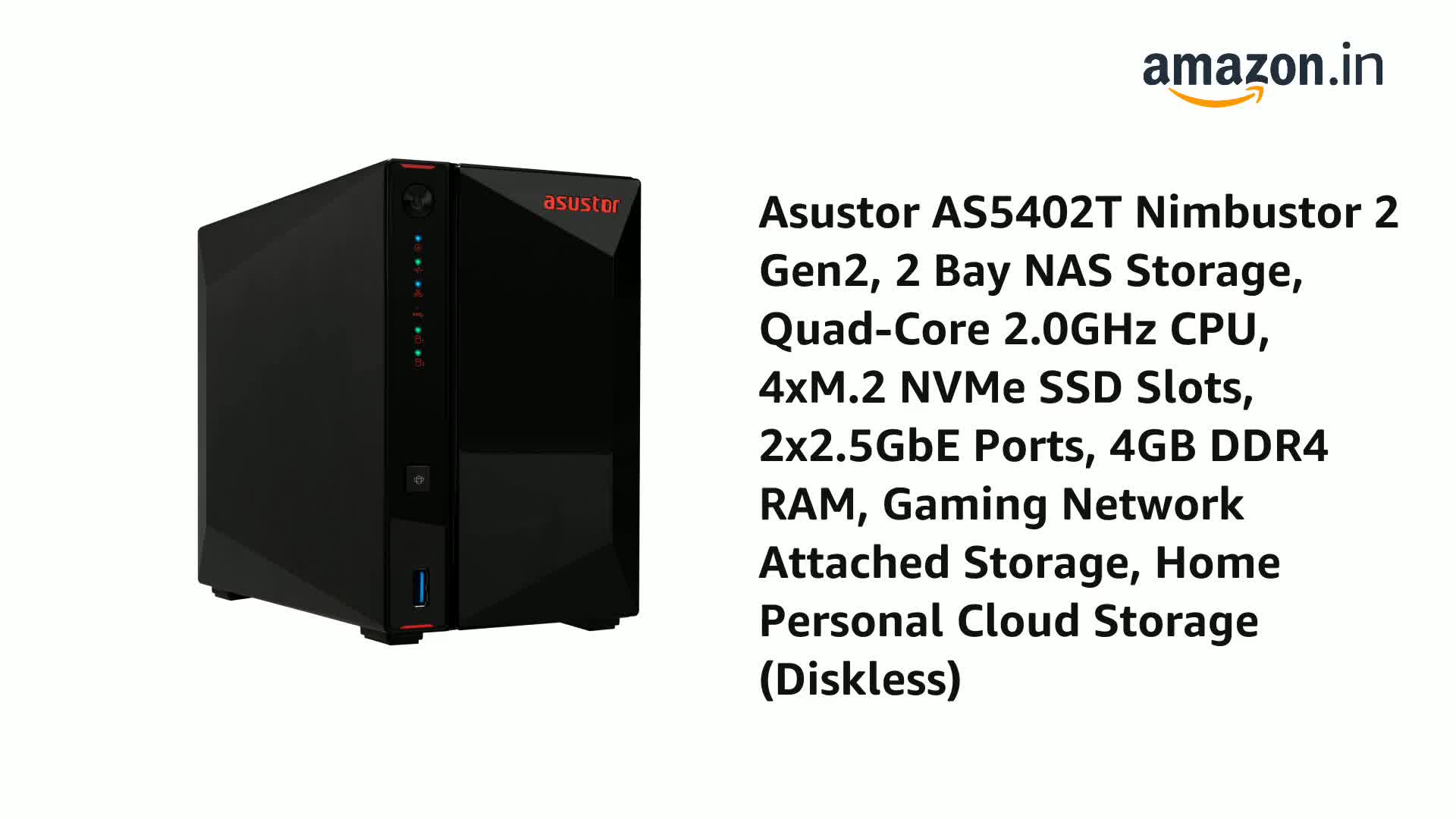 ASUSTOR NIMBUSTOR 2 Gen2 AS5402T NASケース Hpkxfysdypq5qhtR9nD4MR.jpg