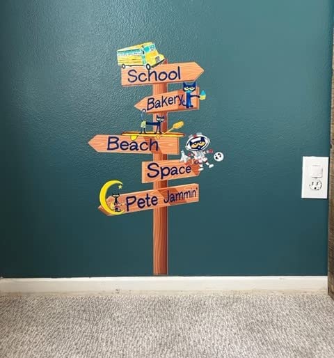 Vinilo decorativo Pete the Cat 18"x30" miniatura 2