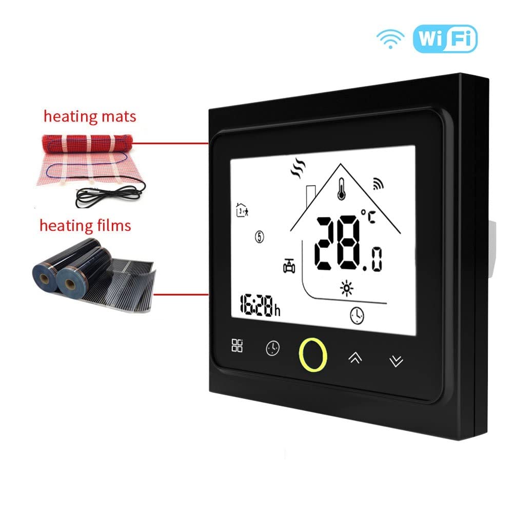 Termometro da interno igrometro digitale WIFI Termostato remoto del protocollo for valvola No/nc, Caldaia radiatore riscaldante elettrico con temperatura di temperatura del pavimento caldo Con display
