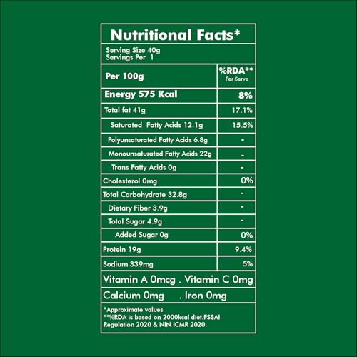 Image of UNIFIT Roasted Salted Cashews 40g | Premium Whole Crunchy Nuts | Lightly Salted Healthy Protein Snack for Anytime Snacking and Energy Boost