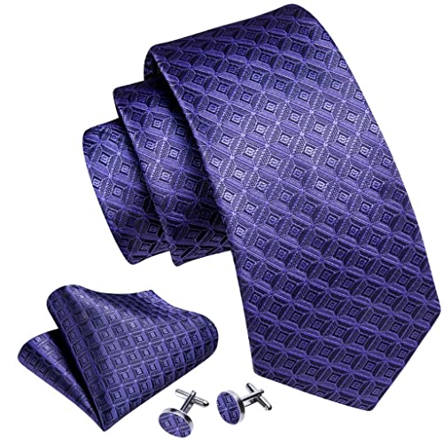 Set de corbata de seda para hombre con pañuelo y gemelos