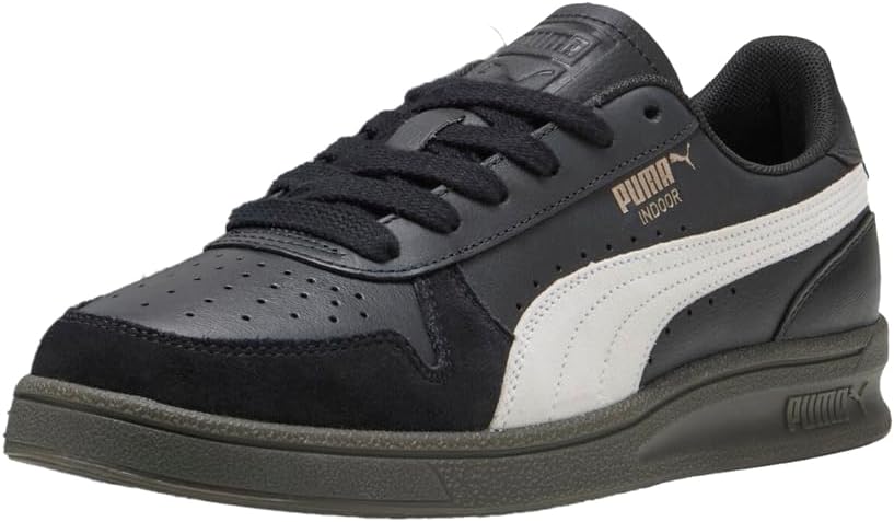 PUMA Mens Indoor Lace Up Sneakers Shoes Casual - White - Image 2