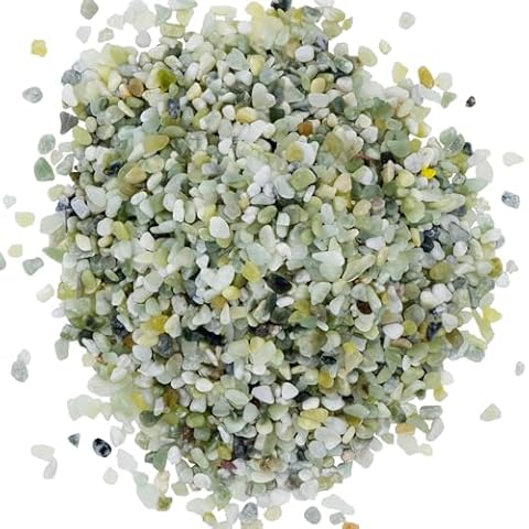 SAMGUYUE 5.8 Pounds Natural Aquarium Gravel, River Rocks, Jade Bean Pebbles for Plants, Polished Stones for Fish Tank Indoor Outdoor Garden Decoration, Succulent and Cactus Bonsai Filler Cover