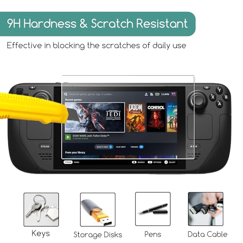 Protector de pantalla de vidrio templado para Steam Deck 7.4" - pack 2 miniatura 4