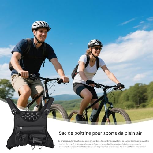 Pochette téléphone légère de poitrine pour courir sans gêne