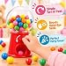 Imagen de 10 mini dispensadores de caramelos de plástico rojo para niños y niñas