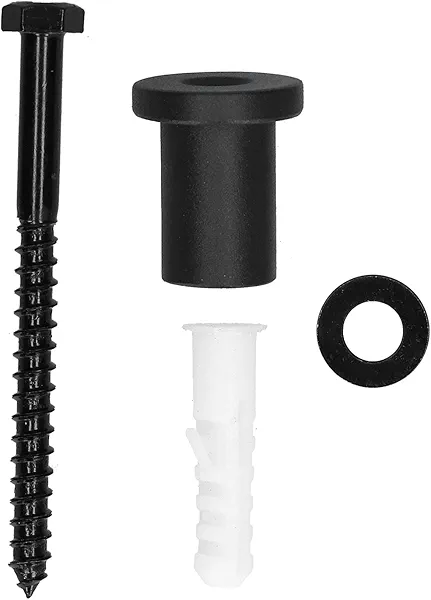 1.4 inch Sliding Barn Door Hardware Track Spacers Replacement, Assemblies Connecting Kit Adjustable Carbon Steel Connector with lag Bolts, Wall Anchor
