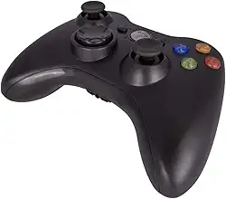 Lelong Controle Xbox com fio Preto CON-8147 Inova - USB, 14 Botões, Compatível com Xbox 360 e PC