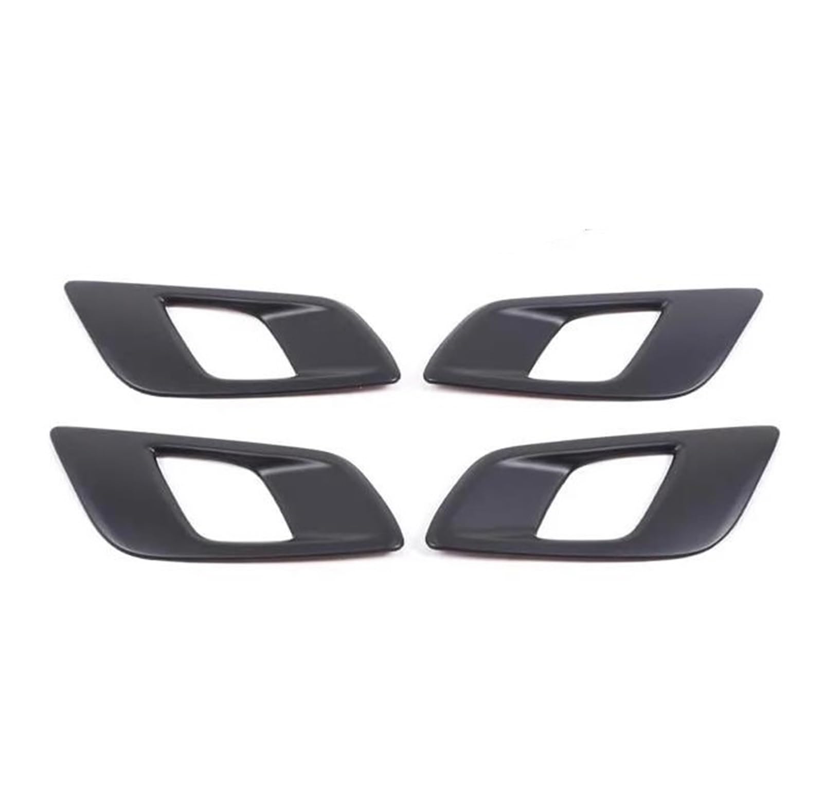 Euqixmr Matte Black Interior Door Handle Inner Door Open Handle Cover Trim For Ranger For Wildtrak 2015-2021