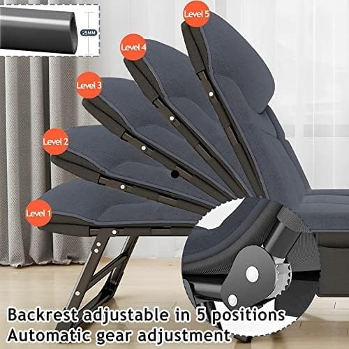 Silla plegable portátil ligera para exteriores con cama ajustable para playa, camping, nics y relaxat, perfecta para comodidad