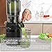 Fretta Entsafter,Slow Juicer mit 108MM Breite und Größere Fütterungsröhre,Füllvolumen für ganze Gemüse und Obst,BPA-frei Tritan-Material Entsafter,Einfacher Installation,200W