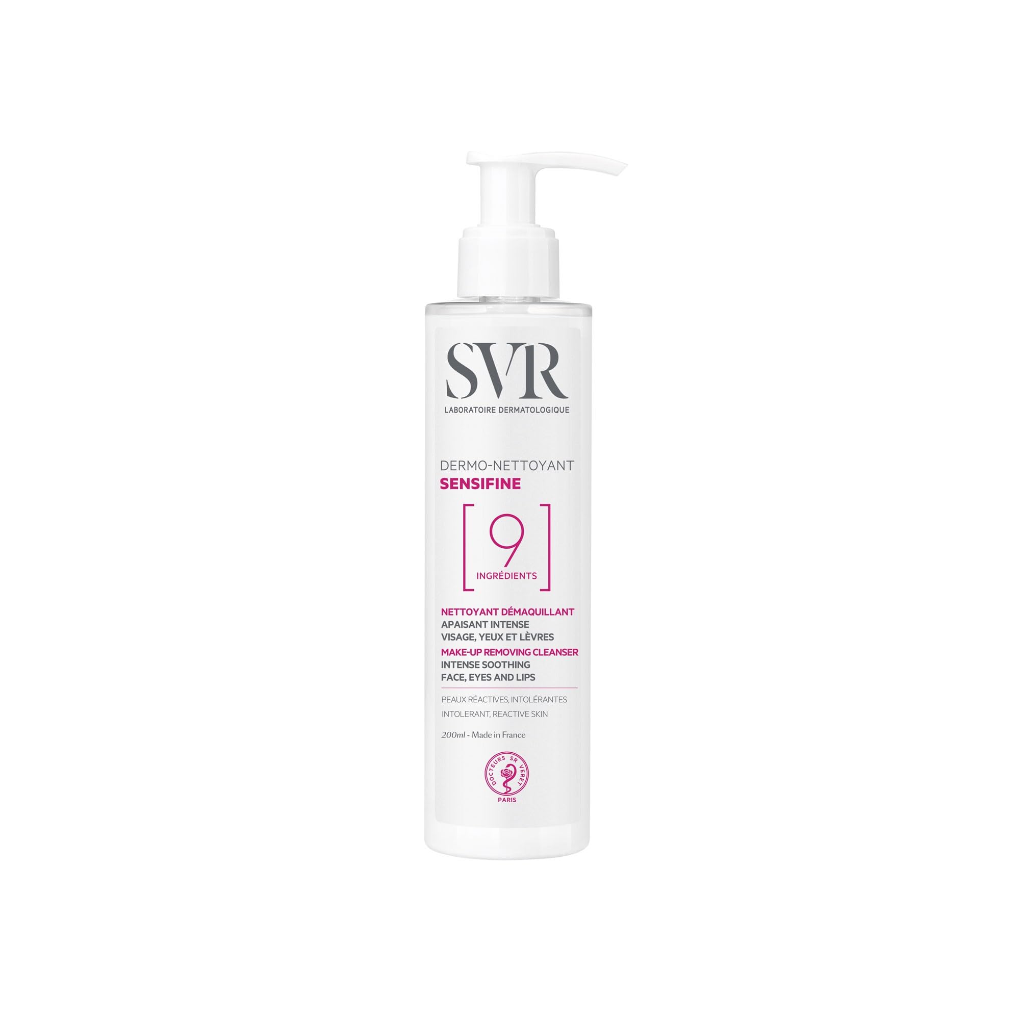 SVR Sensifine Dermo Net 200 ml pour adultes, idéal pour utilisation pratique, format pratique