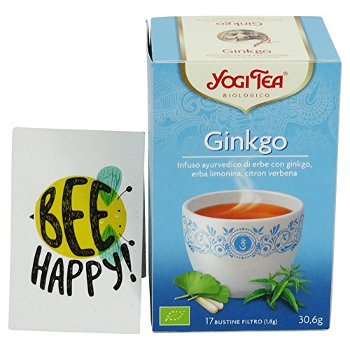 YOGI TEA - Tisana Ayurvédica Orgánica Detox - con Ginko, Albahaca, Menta - 17 filtros