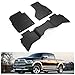 KIWI MASTER Floor Mats for 2009-2018 Dodge Ram 1500 Quad Cab, 2019-2024 Ram 1500 Classic Quad Cab Front & 2nd Row Seat All Weather Mat TPE Slush Liner Black -  KW-VPFLDR3U