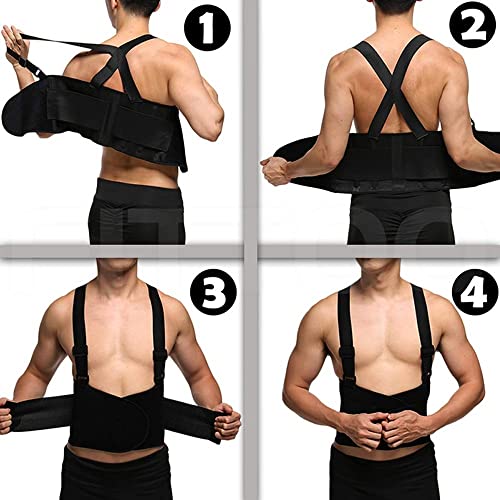 Cinturón De Soporte Lumbar Ajustable con Bandas de Descompresión 5