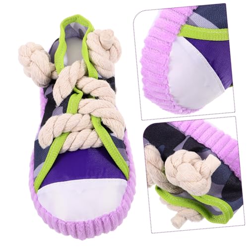Jouet à mâcher pour chien Mobestech qui couine en forme de chaussure résistante pour chiot